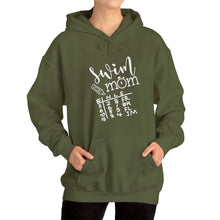 Load image into Gallery viewer, Swim Mom Hooded Sweatshirt / swim meet Hooded Sweatshirt /Unisex Heavy Blend™ Hooded Sweatshirt
