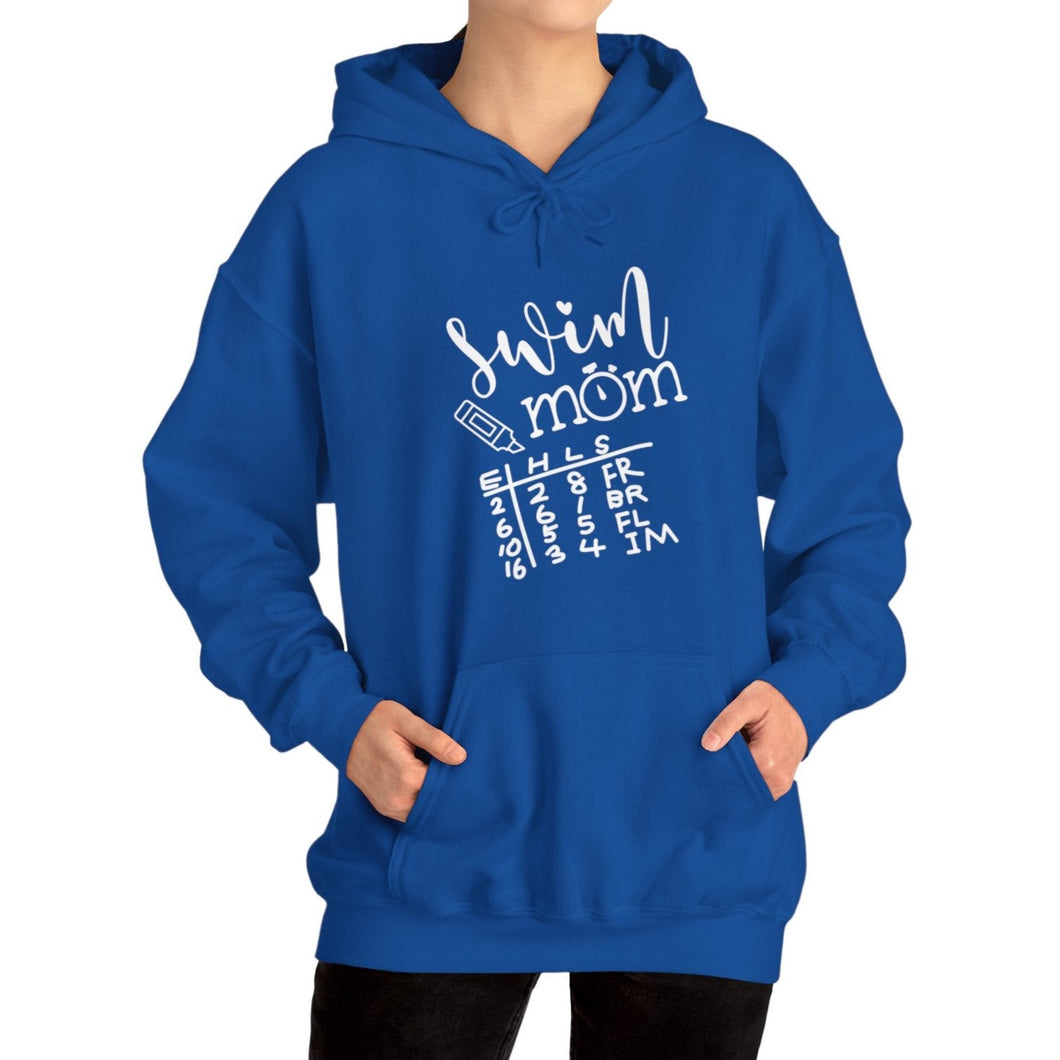 Swim Mom Hooded Sweatshirt / swim meet Hooded Sweatshirt /Unisex Heavy Blend™ Hooded Sweatshirt