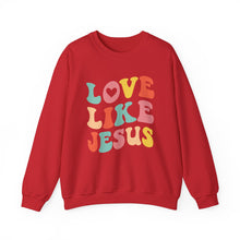 Load image into Gallery viewer, Love like Jesus Sweatshirt /Valentine&#39;s Day Crewneck Sweatshirt
