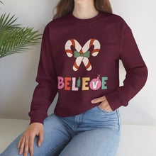 Load image into Gallery viewer, X&#39;mas believer Sweatshirt / Christmas Sweatshirt /Unisex Heavy Blend Crewneck Sweatshirt
