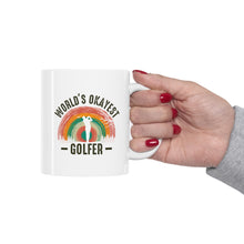 Load image into Gallery viewer, World&#39;s Okayest Golfer / Ceramic Mug 11oz
