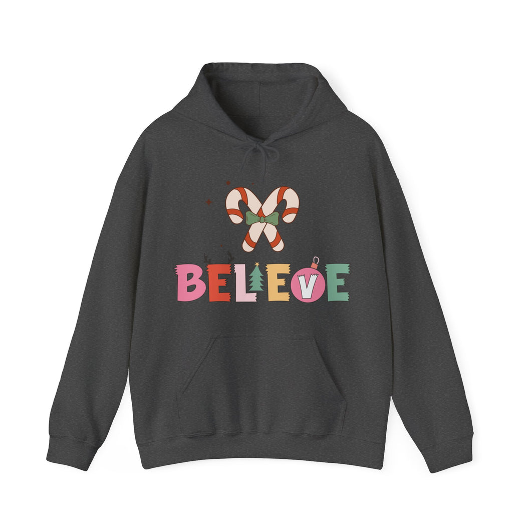 X'mas believer Hooded Sweatshirt / Hooded Sweatshirt for Xmas / Christmas Hooded Sweatshirt