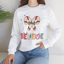 Load image into Gallery viewer, X&#39;mas believer Sweatshirt / Christmas Sweatshirt /Unisex Heavy Blend Crewneck Sweatshirt
