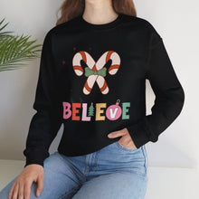 Load image into Gallery viewer, X&#39;mas believer Sweatshirt / Christmas Sweatshirt /Unisex Heavy Blend Crewneck Sweatshirt
