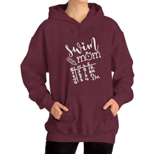 Load image into Gallery viewer, Swim Mom Hooded Sweatshirt / swim meet Hooded Sweatshirt /Unisex Heavy Blend™ Hooded Sweatshirt
