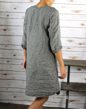 Load image into Gallery viewer, LD1501-1/color WHITE/ 100 % Linen Tunic 36&quot; Length WITH POCKETS

